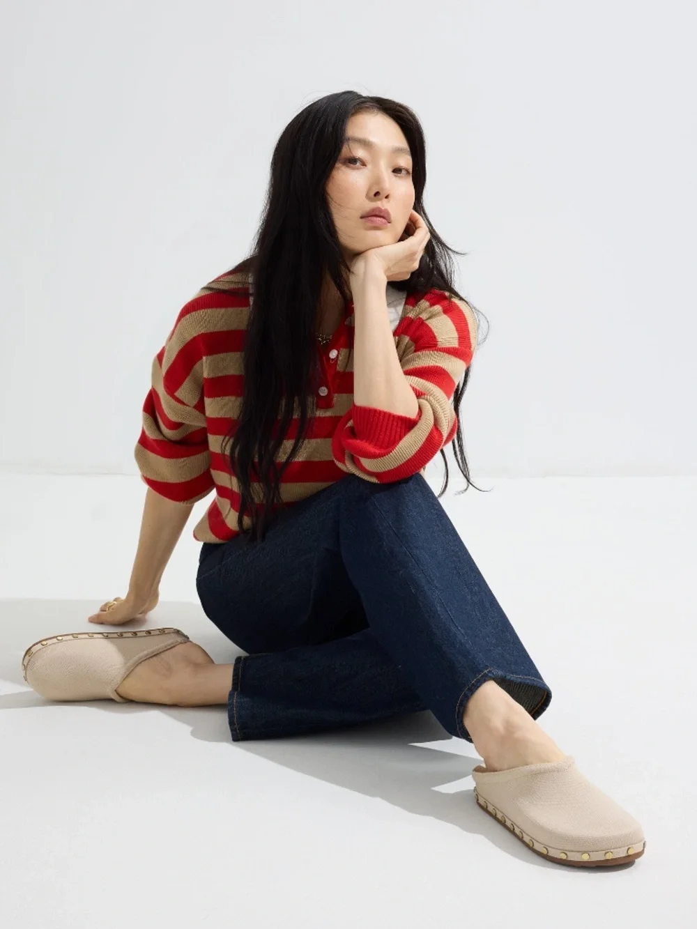 Rothy's (NWT) The Casual Clog - Studded Taupe Size 9 - Picture 3 of 3